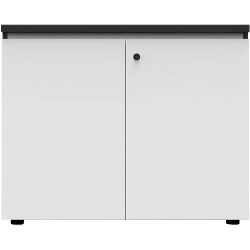 Image for RAPID INFINITY DELUXE 2 SWING DOOR CUPBOARD 900 X 600 X 730MM NATURAL WHITE BLACK RIGID EDGING from MOE Office Products Depot Mackay & Whitsundays