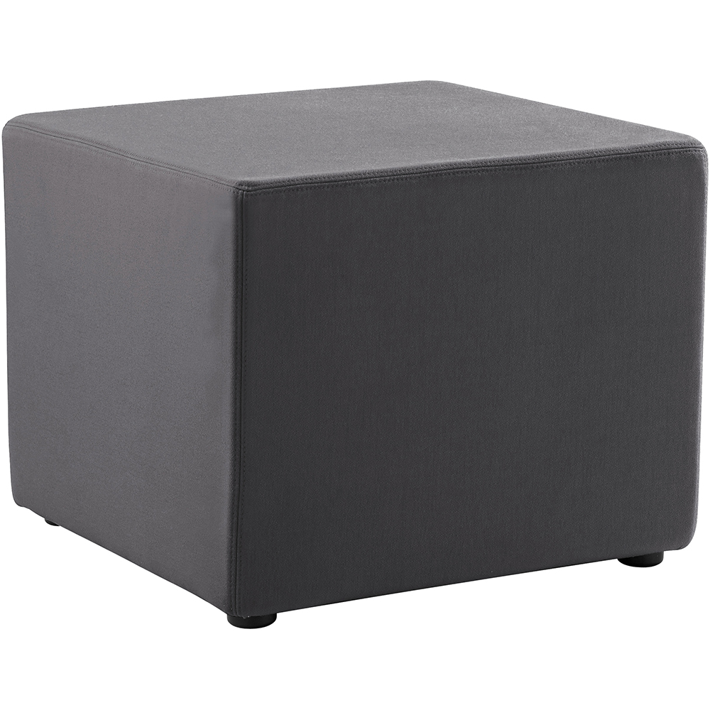 Image for RAPIDLINE MARS SQUARE OTTOMAN CHARCOAL from Albany Office Products Depot