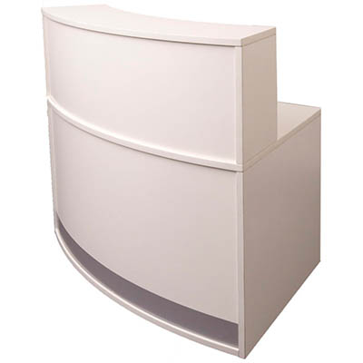 Image for RAPIDLINE MODULAR RECEPTION COUNTER 1339 X 872 X 1160MM WHITE from MOE Office Products Depot Mackay & Whitsundays