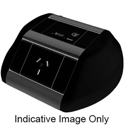 Image for RAPIDLINE ODYSSEY 2-GPO 1-USB 3-PIN LEAD BLACK from Office Products Depot