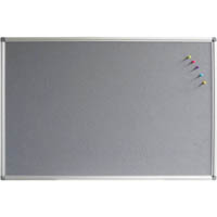 rapidline standard pinboard 1800 x 900 x 15mm grey