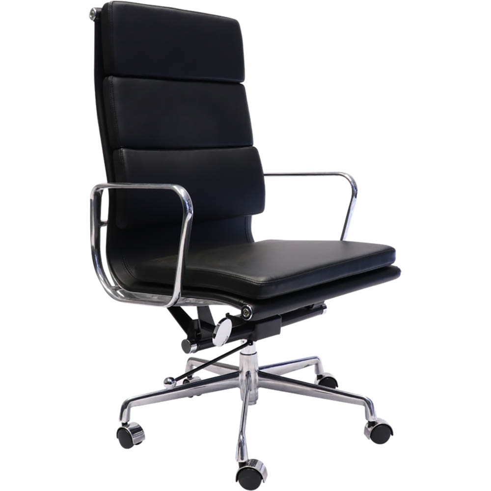 Image for RAPIDLINE PU900H EXECUTIVE CHAIR HIGH BACK ARMS PU BLACK from Office Products Depot