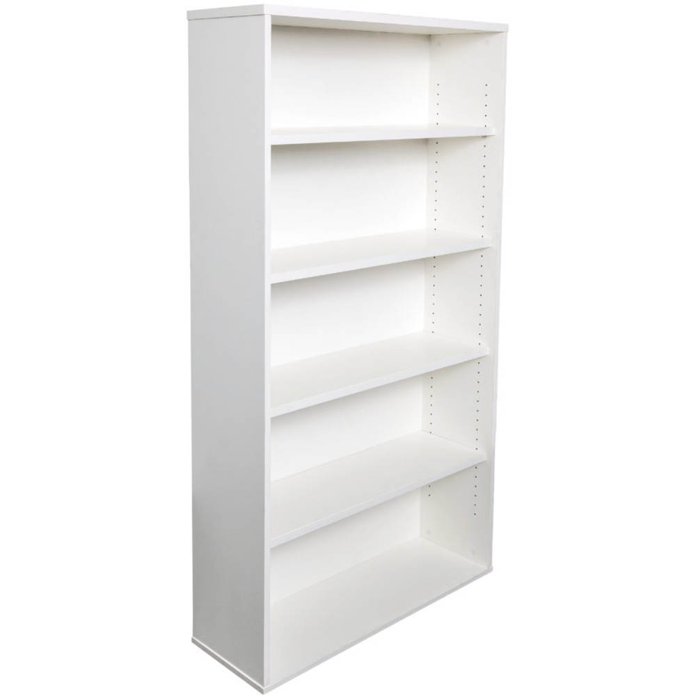Image for RAPID VIBE BOOKCASE 4 SHELF 900 X 315 X 1800MM WHITE from MOE Office Products Depot Mackay & Whitsundays
