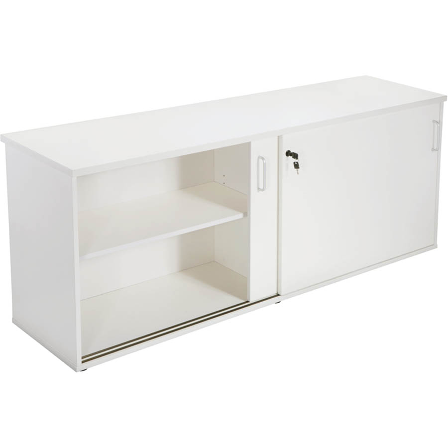 Image for RAPID VIBE CREDENZA SLIDING DOOR LOCKABLE 1200 X 450 X 730MM WHITE from Office Products Depot