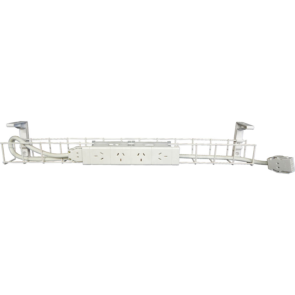 Image for RAPIDLINE CABLE BASKET GPO-4 1550MM WHITE from MOE Office Products Depot Mackay & Whitsundays