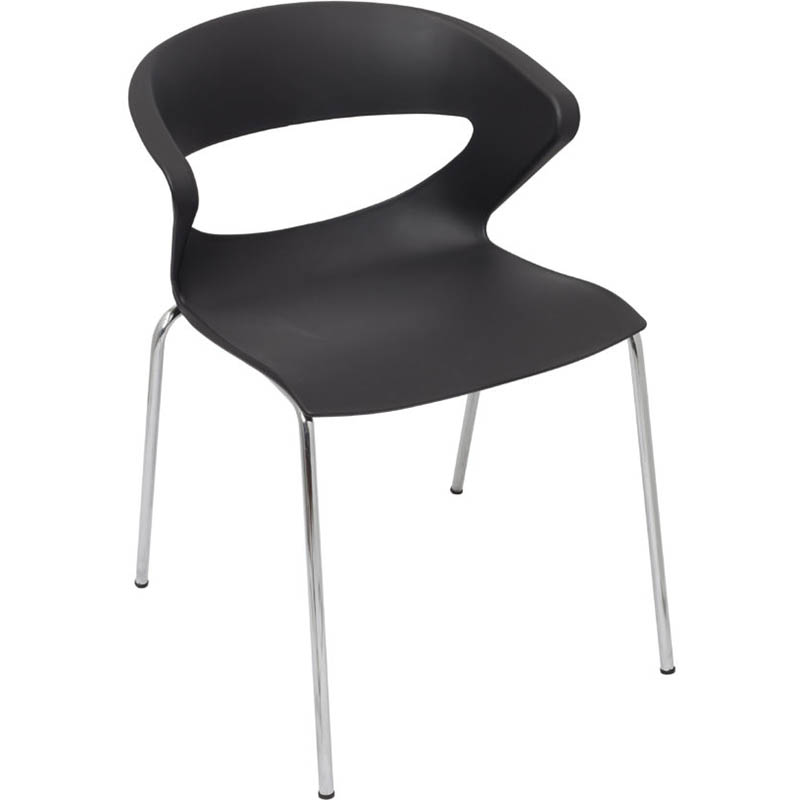 Image for RAPIDLINE TAURUS VISITORS CHAIR BLACK from Total Supplies Pty Ltd