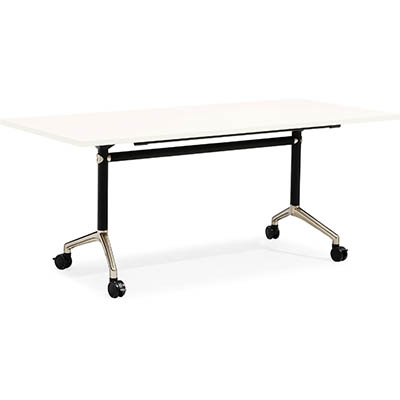 Image for RAPIDLINE TYPHOON FLIP TOP TABLE 1500 X 750 X 750MM WHITE from Barkers Rubber Stamps & Office Products Depot