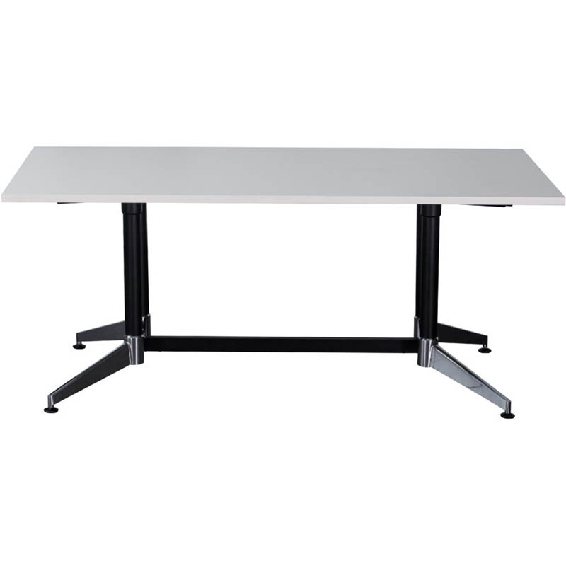 Image for RAPIDLINE TYPHOON BOARDROOM TABLE 2400 X 1200 X 750MM WHITE from Barkers Rubber Stamps & Office Products Depot