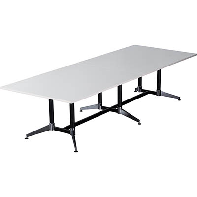 Image for RAPIDLINE TYPHOON BOARDROOM TABLE 3200 X 1200 X 750MM WHITE from Ross Office Supplies Office Products Depot