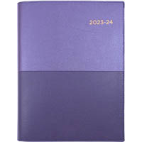 collins vanessa fy145.v55 financial year diary day to page a4 purple
