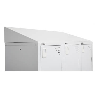 Image for GO STEEL LOCKER ADDITIONAL SLOPING TOP 915 X 270MM SILVER GREY from Albany Office Products Depot
