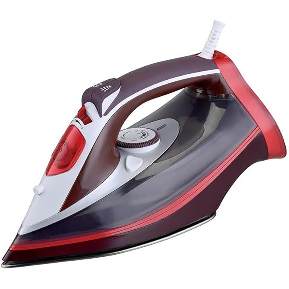 Image for MAXIM DELUXE STEAM IRON 2200W RED from Albany Office Products Depot