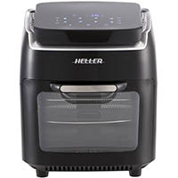 heller air fryer 12l with accessories black