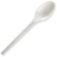 biopak pla spoon 165mm white pack 50