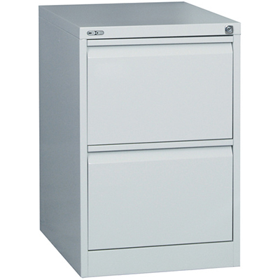 Image for GO STEEL FILING CABINET 2 DRAWERS 460 X 620 X 705MM SILVER GREY from Office Products Depot