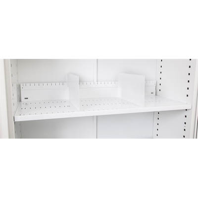 Image for GO STEEL TAMBOUR DOOR CUPBOARD ADDITIONAL SLOTTED SHELF 900MM WHITE CHINA from Office Products Depot