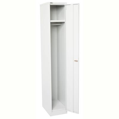 Image for GO STEEL LOCKER 1 DOOR 305 X 455 X 1830MM FLAT PACK SILVER GREY from Office Products Depot