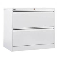 go lateral filing cabinet 2 drawer heavy duty 705 x 900 x 473mm white china