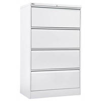 go lateral filing cabinet 4 drawer heavy duty 1321 x 900 x 473mm white china