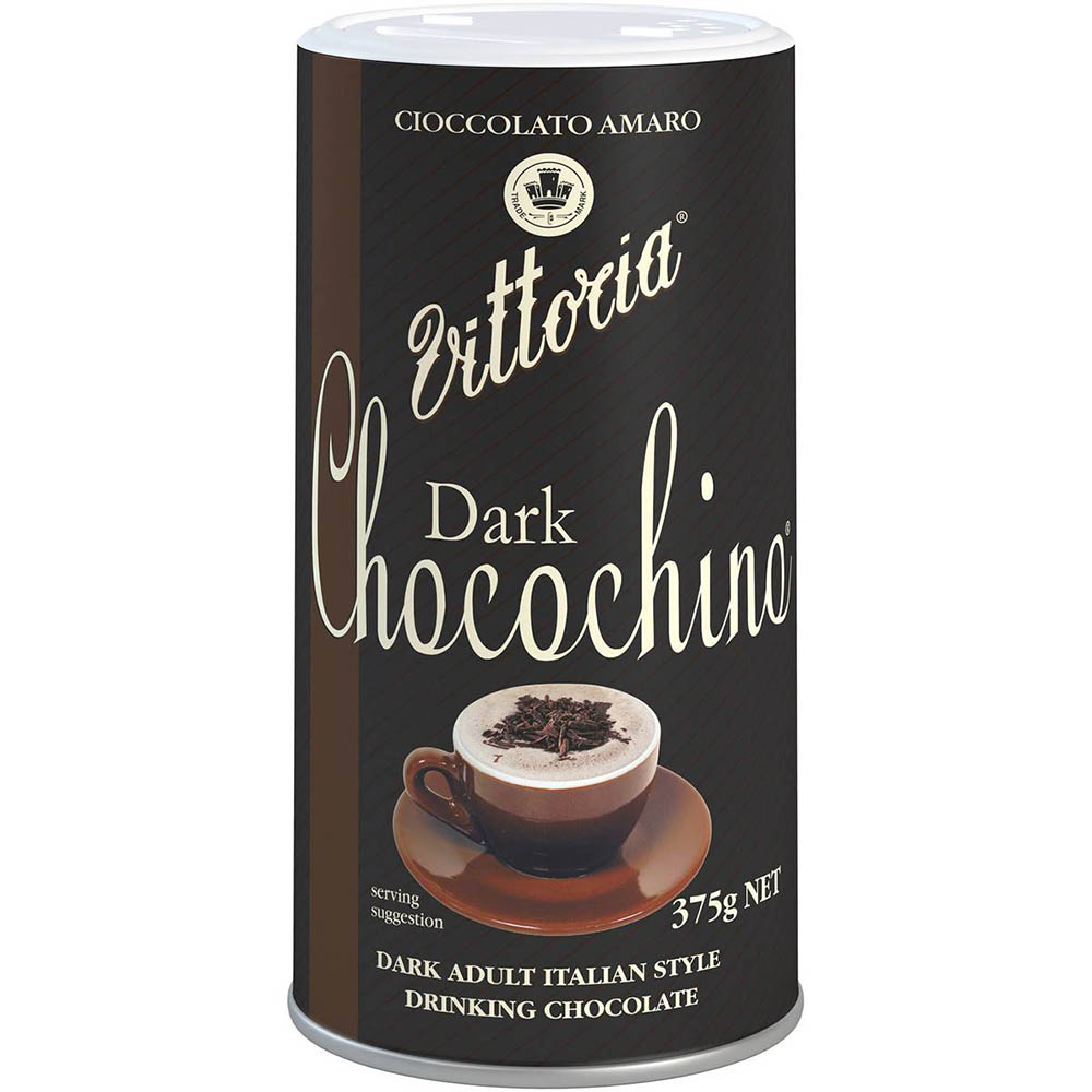Image for VITTORIA CHOCOCHINO DARK DRINKING CHOCOLATE 375G from Barkers Rubber Stamps & Office Products Depot