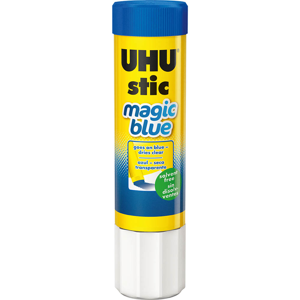 Image for UHU GLUE STICK MAGIC BLUE 21G from Barkers Rubber Stamps & Office Products Depot