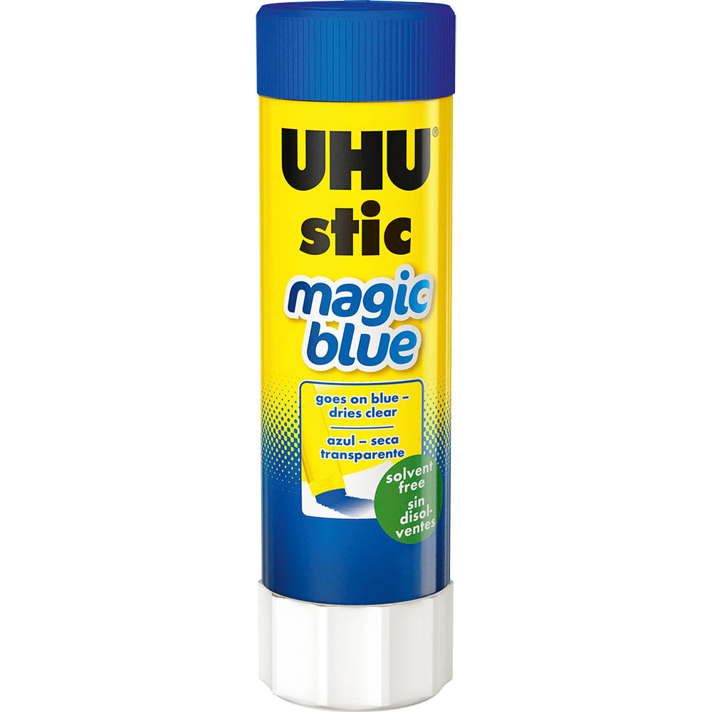 Image for UHU GLUE STICK MAGIC BLUE 40G from Barkers Rubber Stamps & Office Products Depot