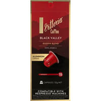 vittoria nespresso compatible coffee capsules black valley pack 10