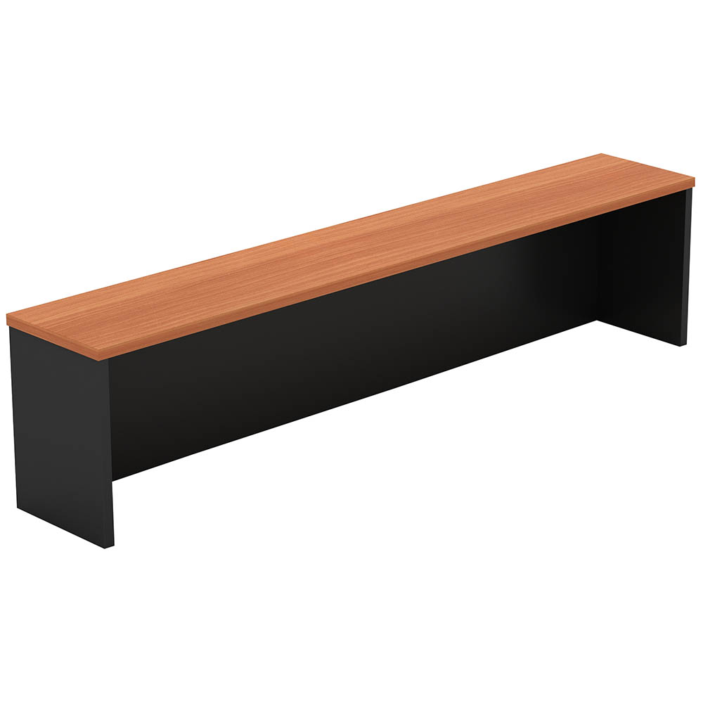 Image for OM DESK RECEPTION HOB TOP 1800 X 300 X 380MM CHERRY/CHARCOAL from Office Products Depot Gold Coast