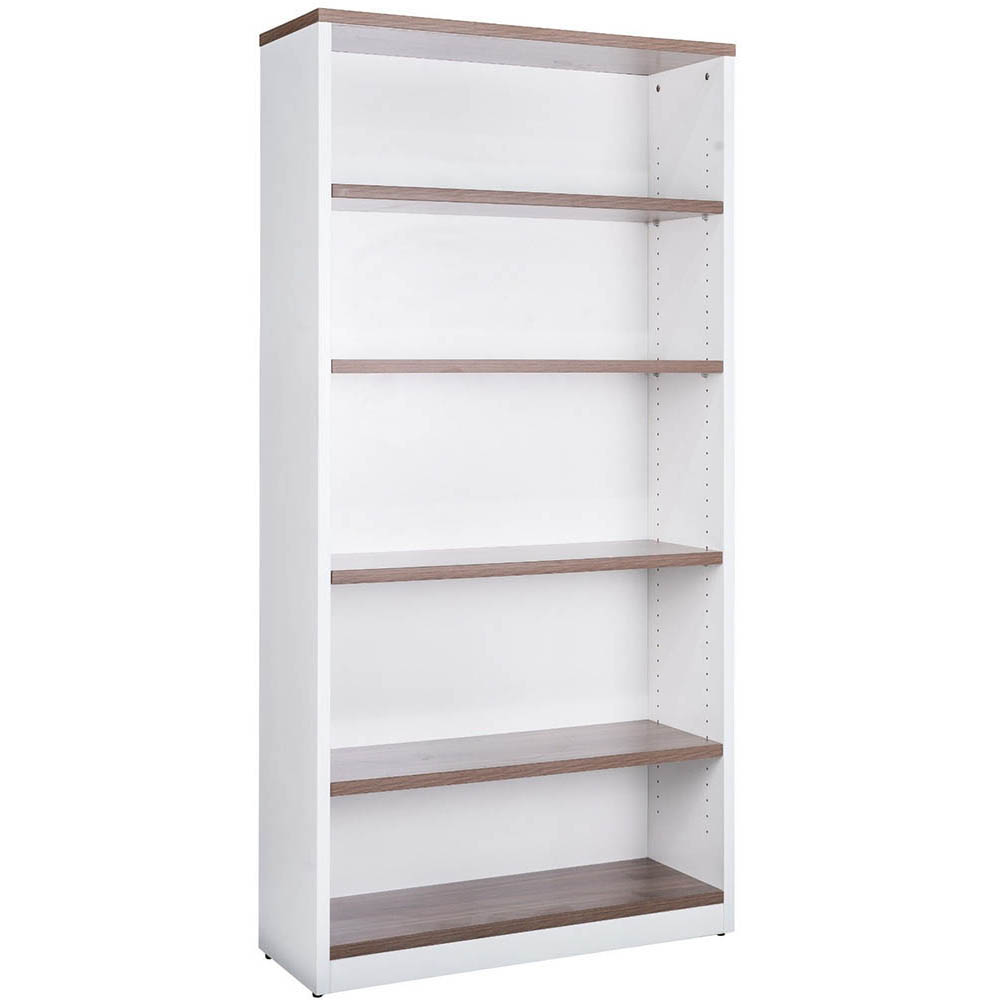 Image for OM PREMIER BOOKCASE 900 X 320 X 1800MM CASNAN/WHITE from Total Supplies Pty Ltd