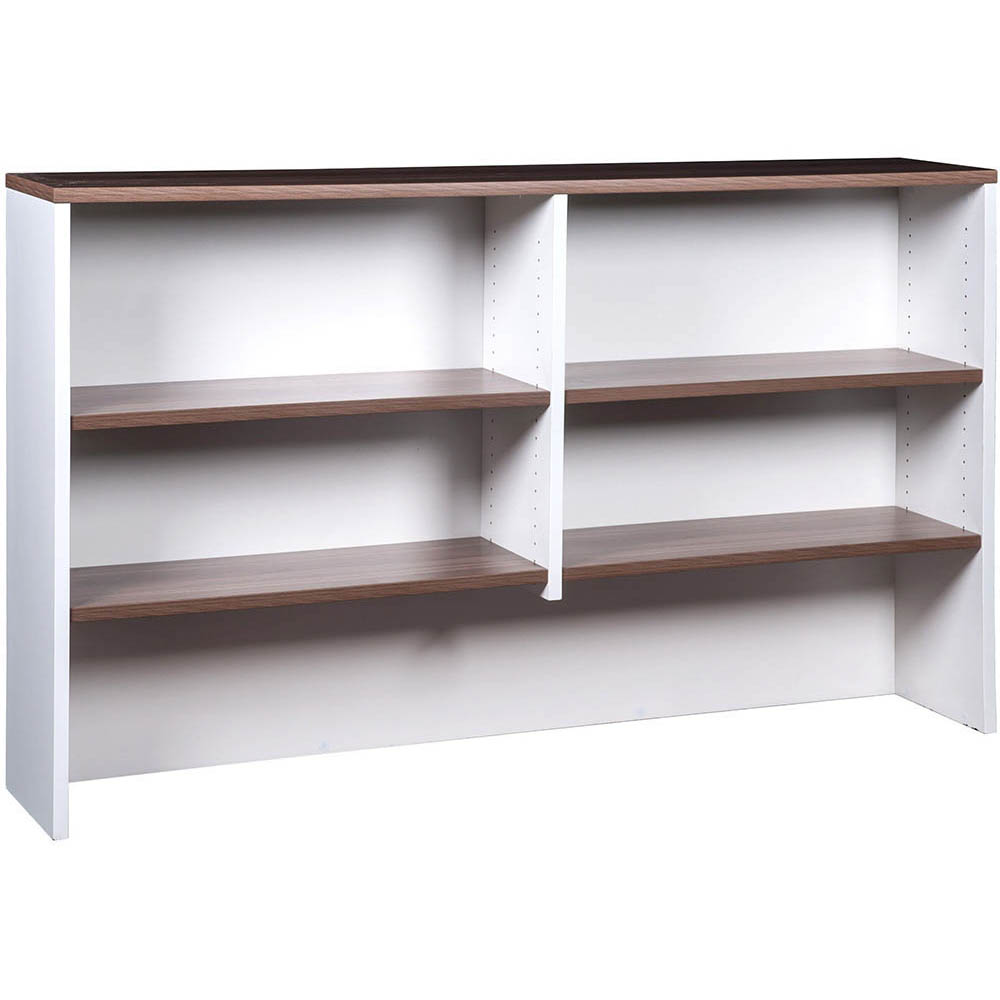 Image for OM PREMIER OVERHEAD HUTCH 1500 X 325 X 1080MM CASNAN/WHITE from Office Products Depot