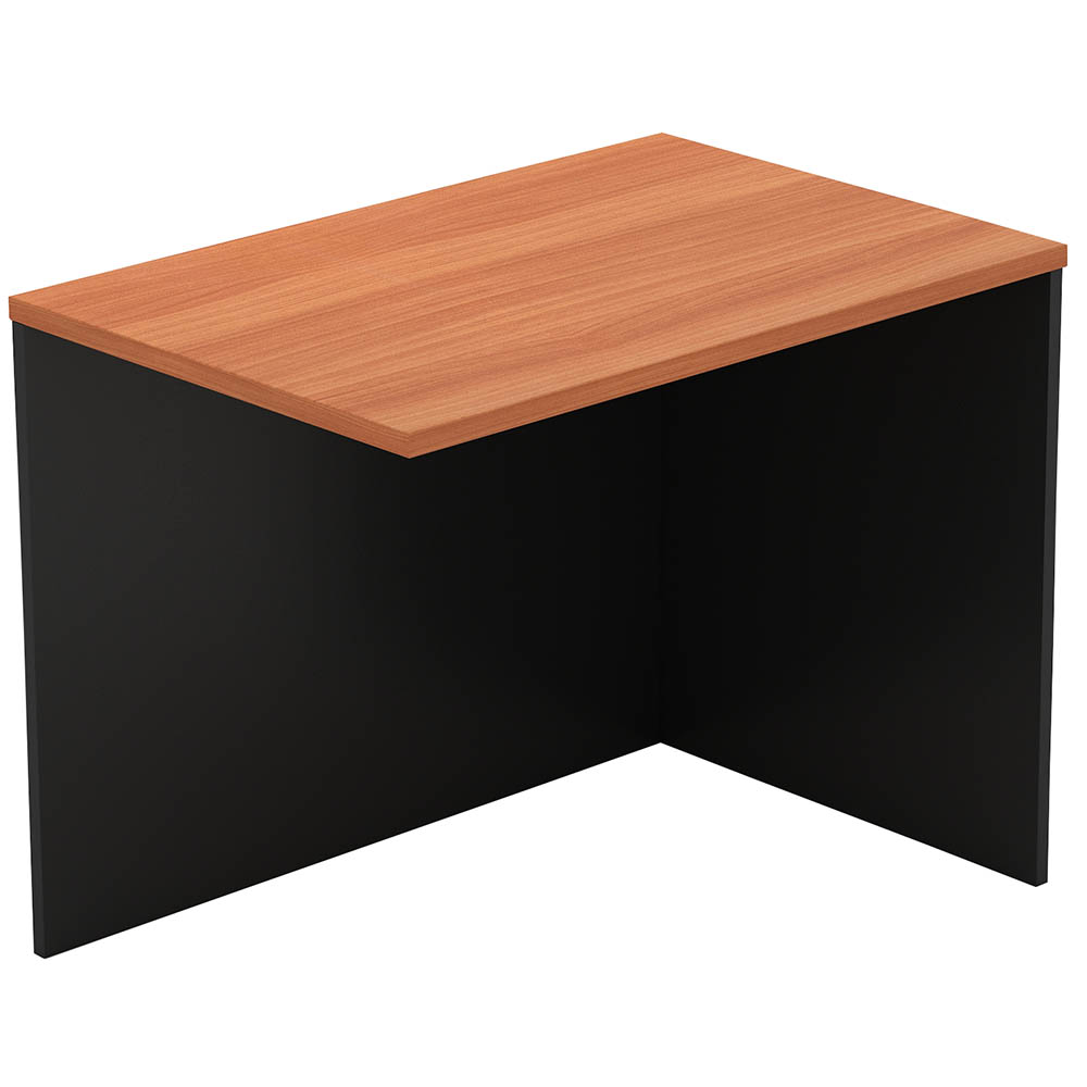 Image for OM RECEPTION COUNTER DESK RETURN 900 X 600 X 750MM CHERRY/CHARCOAL from Office Products Depot