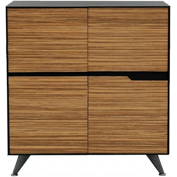 Image for NOVARA CREDENZA 4 DOOR 1224 X 425 X 1250MM ZEBRANO TIMBER VENEER from Barkers Rubber Stamps & Office Products Depot