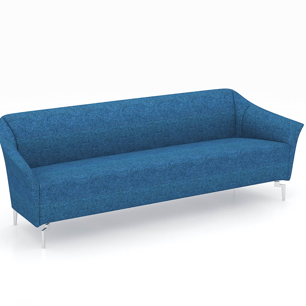Image for VENICE FABRIC SOFA CHAIR THREE SEATER FABRIC BLUE from Office Products Depot