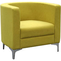 miko single seater sofa chair green