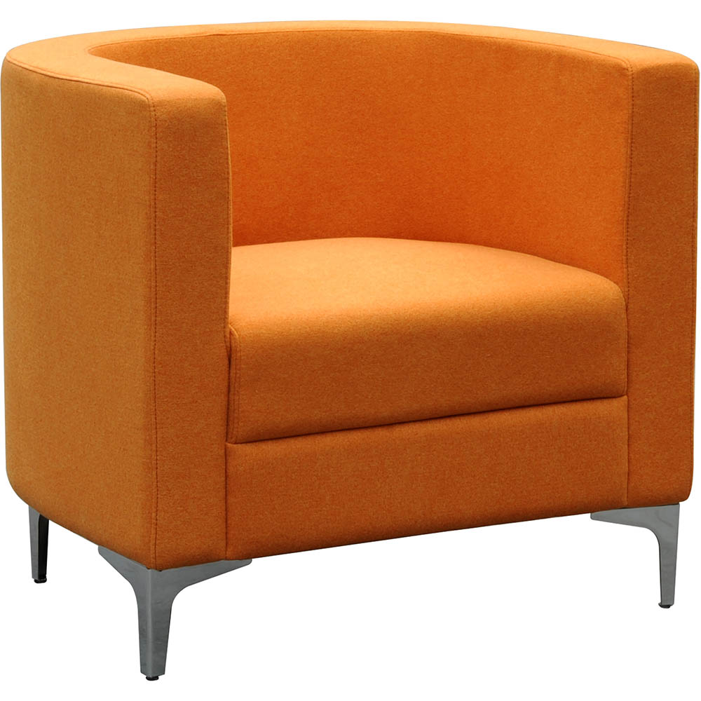 Image for MIKO SINGLE SEATER SOFA CHAIR ORANGE from Ross Office Supplies Office Products Depot