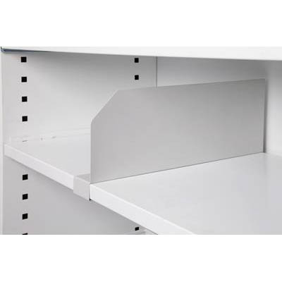 Image for GO STEEL TAMBOUR DOOR CUPBOARD ADDITIONAL CLIP ON SHELF DIVIDER 175MM WHITE CHINA from Total Supplies Pty Ltd