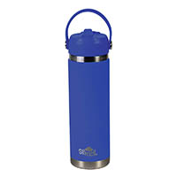 spencil insulated water bottle bpa free 650ml blue