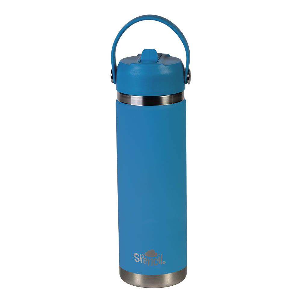 Image for SPENCIL INSULATED WATER BOTTLE BPA FREE 650ML PACIFIC from O'Donnells Office Products Depot