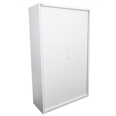 Image for GO STEEL TAMBOUR DOOR CABINET 5 SHELVES 1981 X 1200 X 473MM WHITE CHINA from Office Products Depot