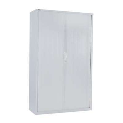 Image for GO STEEL TAMBOUR DOOR CABINET NO SHELVES 1981 X 900 X 473MM WHITE CHINA from MOE Office Products Depot Mackay & Whitsundays