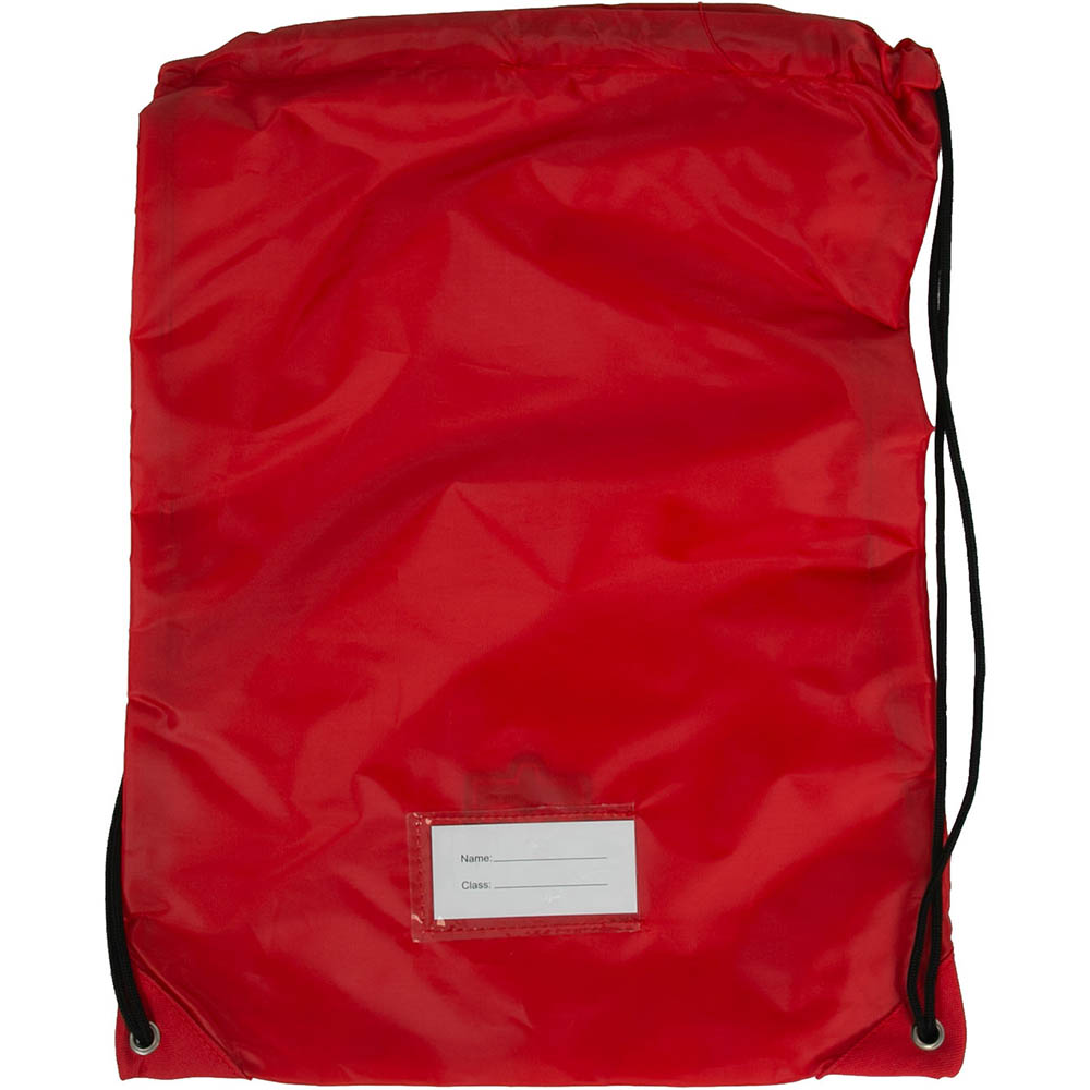 Image for EDUCATIONAL COLOURS GYM BAG RED from MOE Office Products Depot Mackay & Whitsundays
