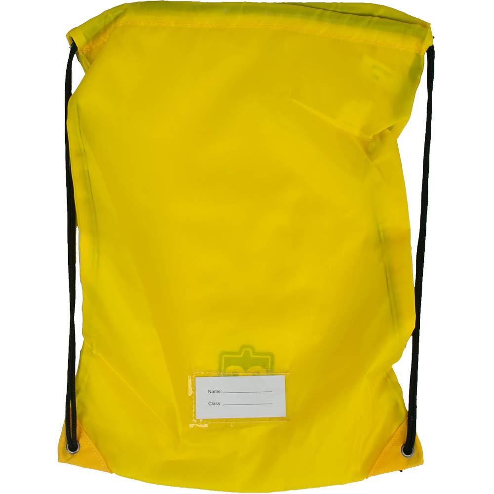 Image for EDUCATIONAL COLOURS GYM BAG YELLOW from Total Supplies Pty Ltd