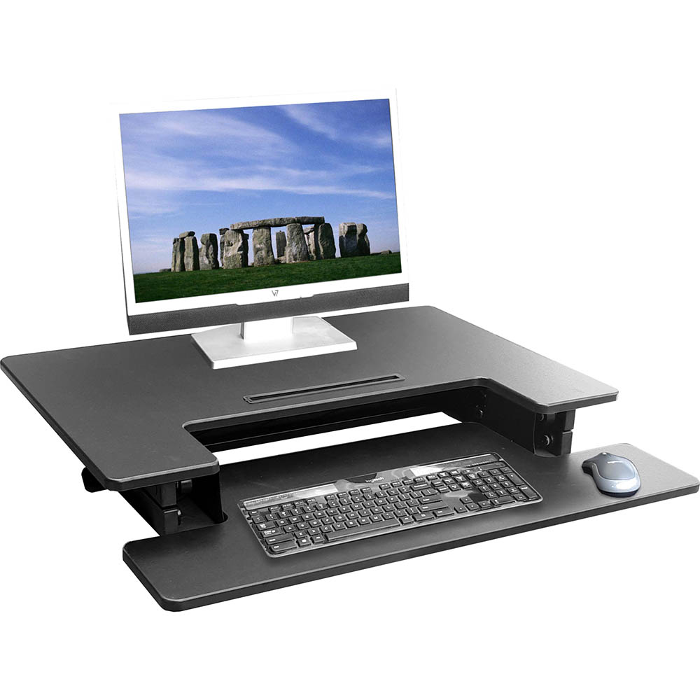 Image for HILIFT SIT STAND WORKSTATION BLACK from MOE Office Products Depot Mackay & Whitsundays