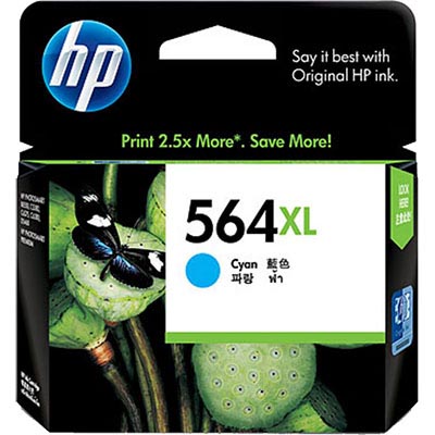 Image for HP CB323WA 564XL INK CARTRIDGE HIGH YIELD CYAN from Ross Office Supplies Office Products Depot