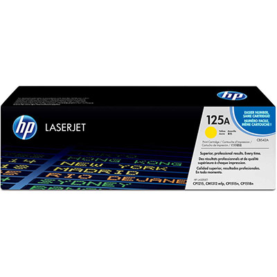 Image for HP 125A CB542A TONER CARTRIDGE YELLOW from MOE Office Products Depot Mackay & Whitsundays