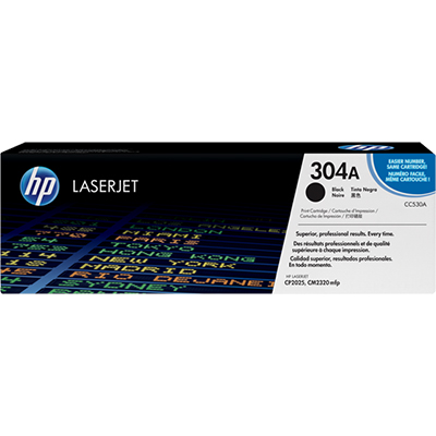 Image for HP CC530A 304A TONER CARTRIDGE BLACK from Office Business Office Products Depot