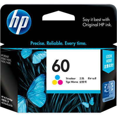 Image for HP CC643WA 60 INK CARTRIDGE TRI COLOUR PACK CYAN/MAGENTA/YELLOW from Office Products Depot Gold Coast