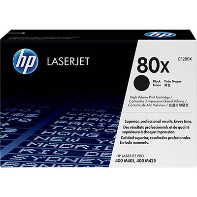 Image for HP CF280X 80X TONER CARTRIDGE HIGH YIELD BLACK from Ross Office Supplies Office Products Depot