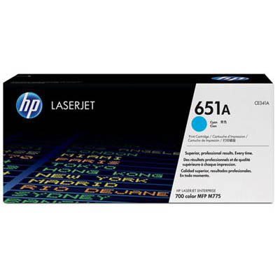 Image for HP CE341A 651A TONER CARTRIDGE CYAN from Office Products Depot