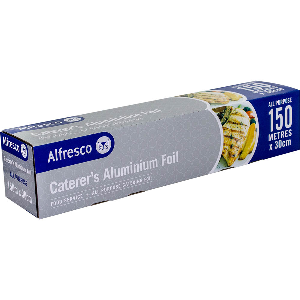 Image for ALFRESCO CATERERS ALUMINIUM FOIL 300MM X 150M from Ross Office Supplies Office Products Depot